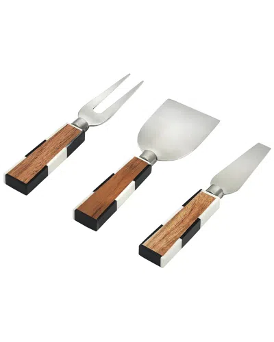 Godinger Chenonceau Checkerboard Cheese Tool Set