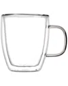 Godinger Clarent Double Walled Coffee Single Mug In Clear
