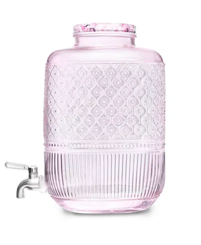 Godinger Claro 128 Oz. Beverage Dispenser In Pink
