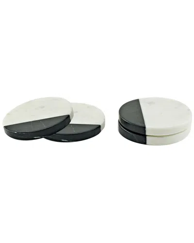 Godinger Crum Marble Coaster Set