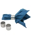 Godinger Steele Round Cuff Napkin Rings (set Of 4) In Silver