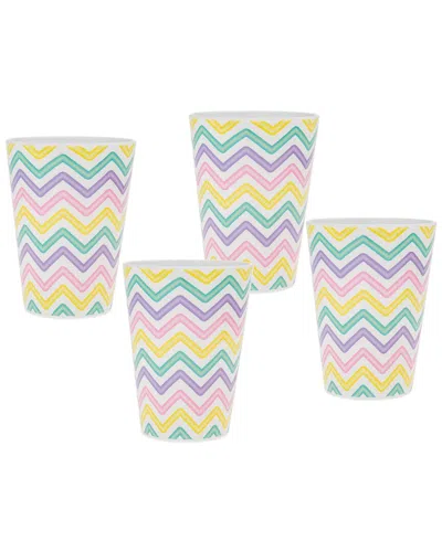 GODINGER DNU UNPROFITABLE GODINGER ZIG ZAG MELAMINE TUMBLERS (SET OF 4)