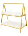Godinger Doux Marble Two-tier Serving Stand