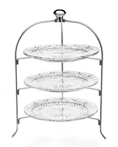 Godinger Dublin 12in 3-tier Serving Rack In Transparent
