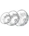 Godinger Dublin 3pc Bowl Set In Transparent