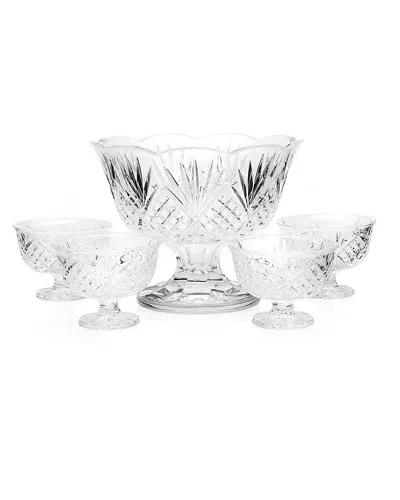 Godinger Dublin 5 Piece Dessert Set In Transparent