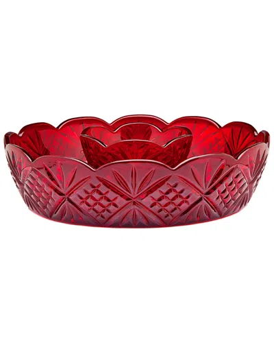 Godinger Dublin 7.8in Mini Chip & Dip Set