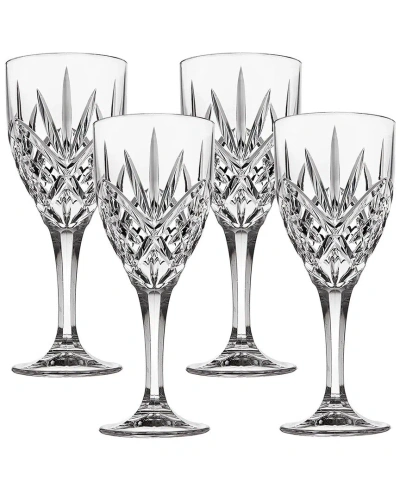 Godinger Dublin Acrylic Goblets (set Of 4) In Transparent