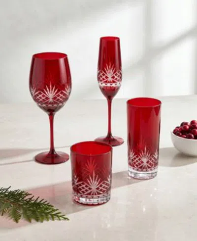 Godinger Dublin Aristocrat Glassware Collection In Red