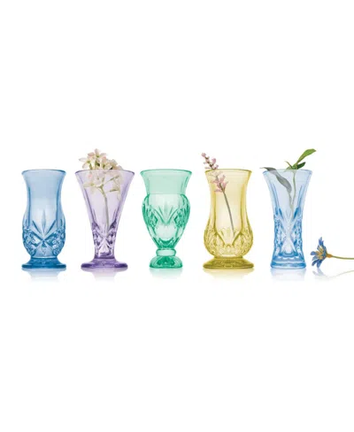 Godinger Dublin Bud Vases, Set Of 5 In Multi