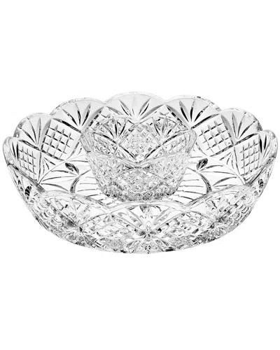 Godinger Dublin Chip & Dip Bowl In Clear