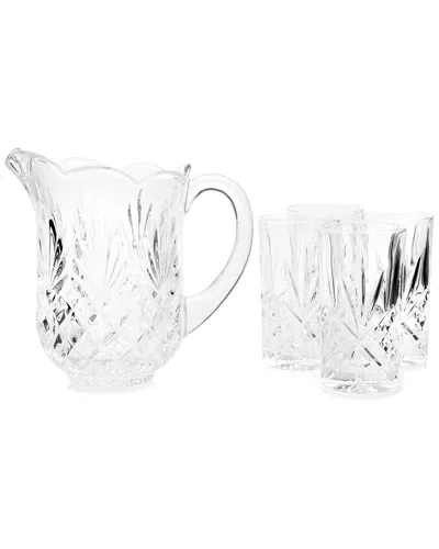 Godinger Dublin Crystal 5pc Highball & Pitcher Set In Clear