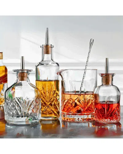 Godinger Dublin Crystal Bitters Set In Animal Print