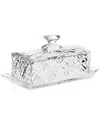 Godinger Dublin Crystal Butter Dish In Clear