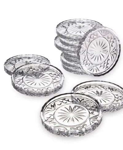 Godinger Dublin Crystal Coasters, Set Of 12 In Clear