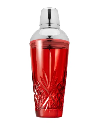 Godinger Dublin Crystal Cocktail Shaker In Red