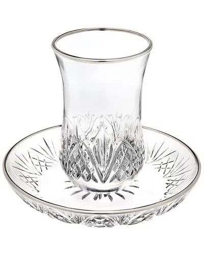 Godinger Dublin Crystal Kiddush Set In Transparent