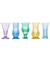 Godinger Dublin Crystal Spring 5pc Bud Vase Set