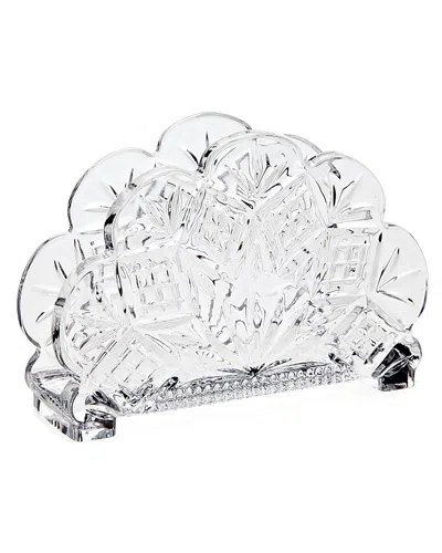 Godinger Dublin Crystal Standing Napkin Holder In Clear