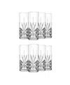 Godinger Dublin Crystal Tom Collins Glasses, Set Of 8 In Transparent