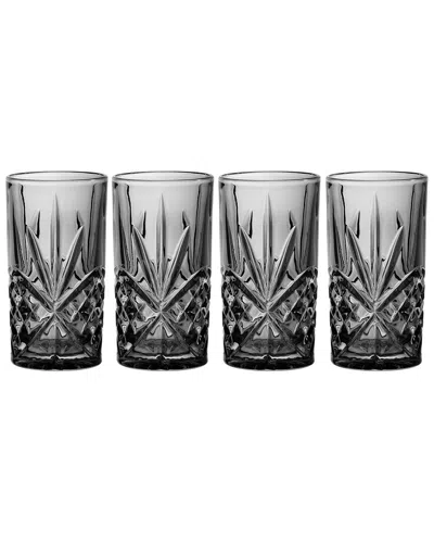 GODINGER GODINGER DUBLIN MIDNIGHT SET OF 4 HIGHBALLS