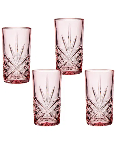 Godinger Dublin Pastel Hiball Glass In Blush