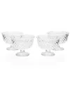 Godinger Dublin Set Of 4 4.35in Ice Cream Bowls
