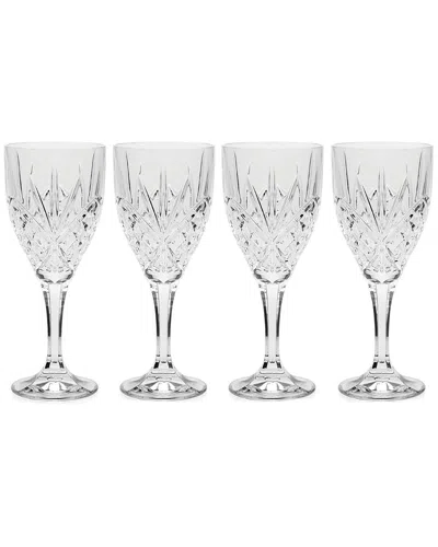 Godinger Dublin Set Of 4 Goblets In White
