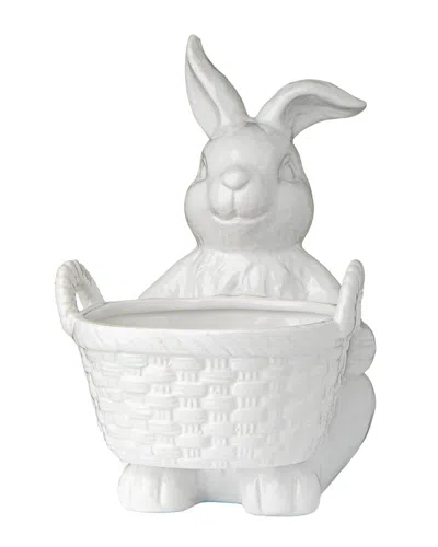 Godinger Easter Bunny Candy Bowl In White