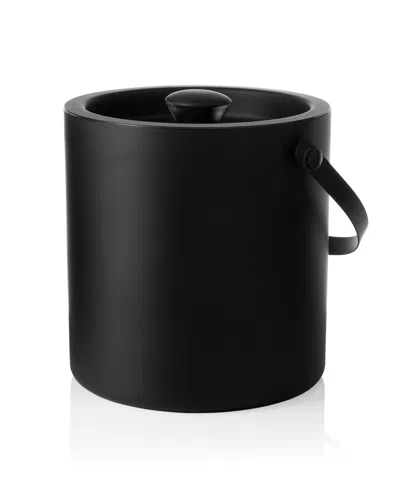 Godinger Ebony Double Walled Ice Bucket, 96 Oz. In Black