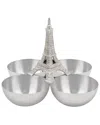 Godinger Eiffel Tower 4 Nut Dish In Silver