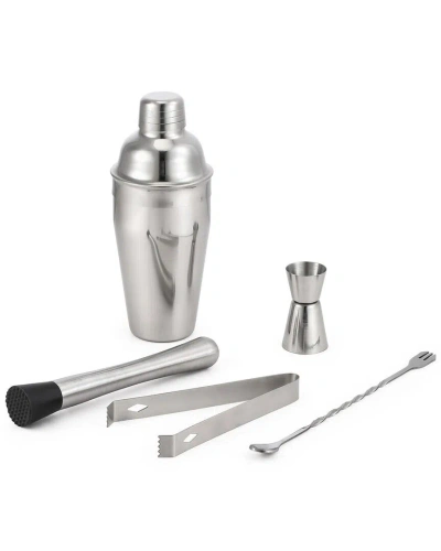 Godinger Elementary 5pc Bar Tool Set In Silver