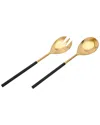Godinger Encalmo Salad Spoon And Fork Set