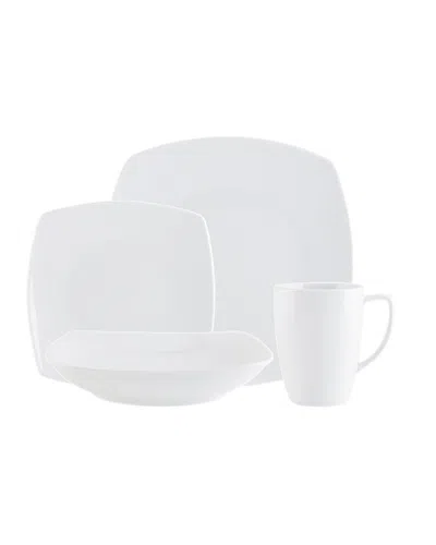 Godinger Encarta Plain 16pc Dinnerware Set In White