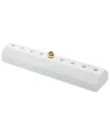 Godinger Contemporary Marble Menorah With Brass Cups In Grey