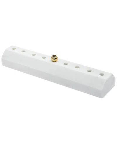 Godinger Contemporary Marble Menorah With Brass Cups In Grey