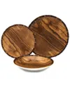 Godinger Foret 12pc Dinnerware Set In Brown