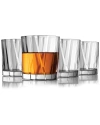 GODINGER GODINGER SET OF 4 GLACIER DOUBLE OLD FASHION GLASSES