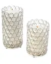 Godinger Glam Pillar Candle Holder Set