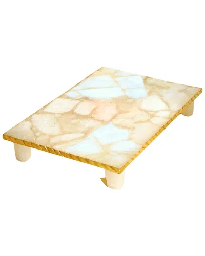 Godinger Gold Edge Raised Challah Board In Animal Print