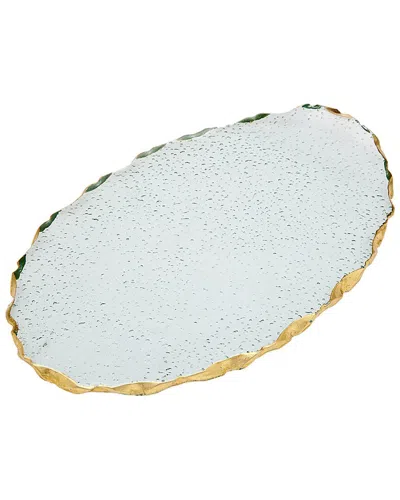 Godinger Harper Gold Bend Oval Tray