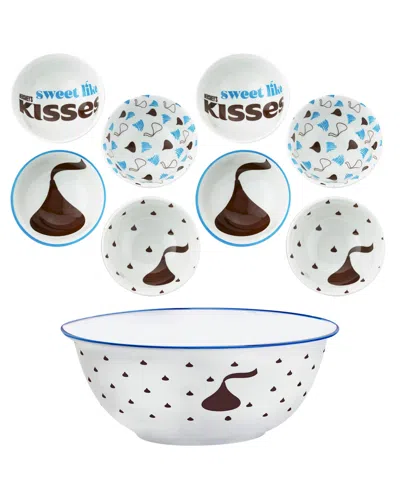 Godinger Hershey Dinnerware Designed Bowl Set, 9 Piece In White
