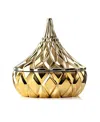 Godinger Hershey's Kisses Electroplated Candy Dish, 4.96" In Gold