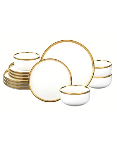 Godinger Hillcrest 12-pc. Dinnerware Set, Service For 4 In White