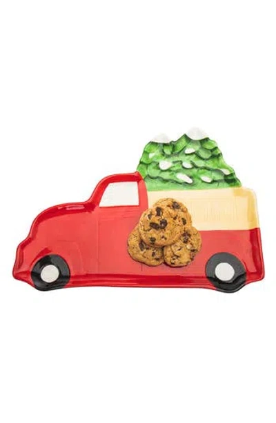 Godinger Holiday Car & Tree Platter In Multi