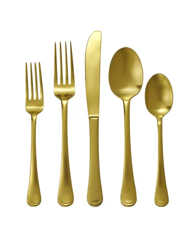 Godinger Infinity 18/0 Satin 20 Piece Set, Service For 4 In Gold