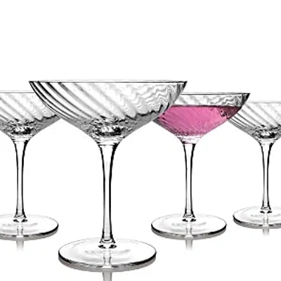 Godinger Infinity Coupe Glasses, Set Of 4 In Clear