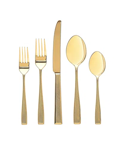 Godinger Ingot 18/10 20 Piece Set, Service For 4 In Gold