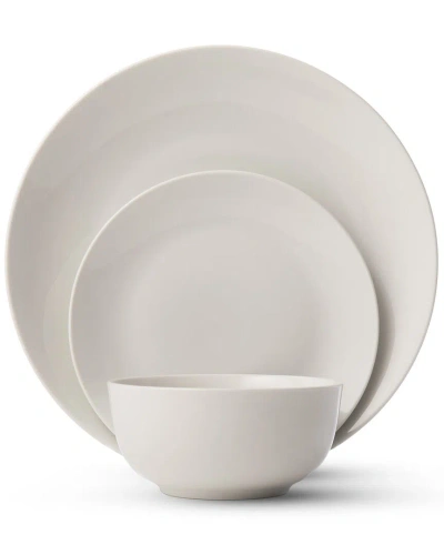 Godinger Jasmine 12pc Dinnerware Set, Service For 4 In White