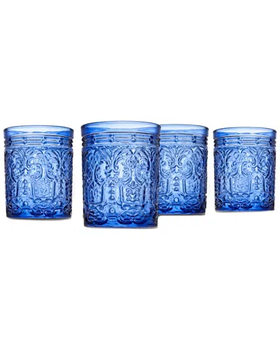 Godinger Jax Blue Set Of 4 Dofs In Multi